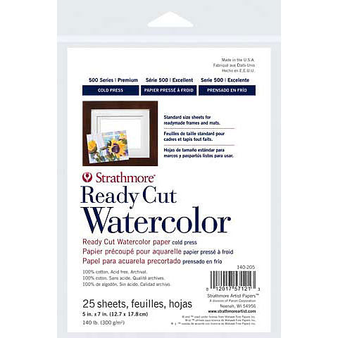 Strathmore Ready Cut Watercolor Paper Packs - 500 Series - by Strathmore - K. A. Artist Shop