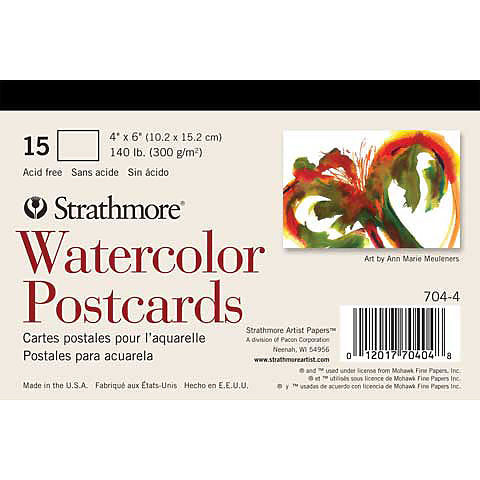 Strathmore 140 lb. Watercolor Postcards - 4 x 6 inches - by Strathmore - K. A. Artist Shop