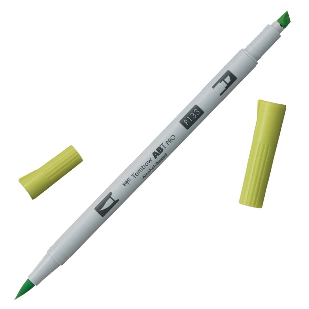 Tombow ABT PRO Alcohol-Based Art Marker - Cools - Individuals - P133 - Chartreuse by Tombow - K. A. Artist Shop