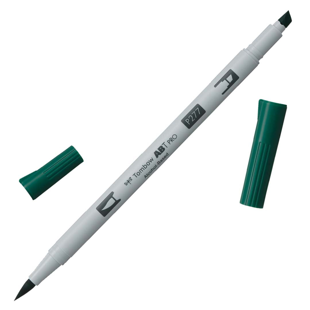 Tombow ABT PRO Alcohol-Based Art Marker - Cools - Individuals - P277 - Dark Green by Tombow - K. A. Artist Shop