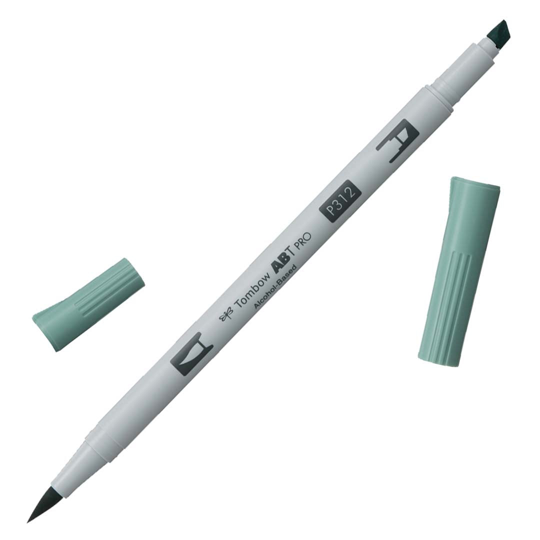 Tombow ABT PRO Alcohol-Based Art Marker - Cools - Individuals - P312 - Holly Green by Tombow - K. A. Artist Shop