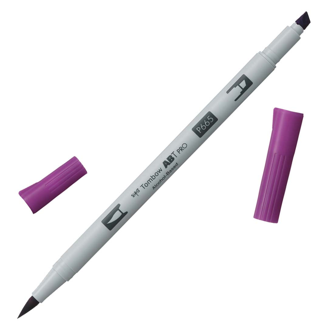 Tombow ABT PRO Alcohol-Based Art Marker - Cools - Individuals - P665 - Purple by Tombow - K. A. Artist Shop