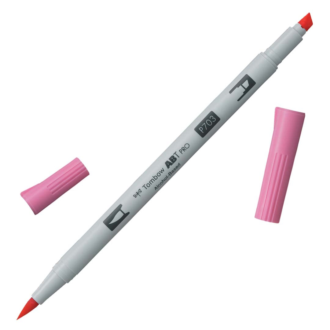 Tombow ABT PRO Alcohol-Based Art Marker - Warms - Individuals - P703 - Pink Rose by Tombow - K. A. Artist Shop