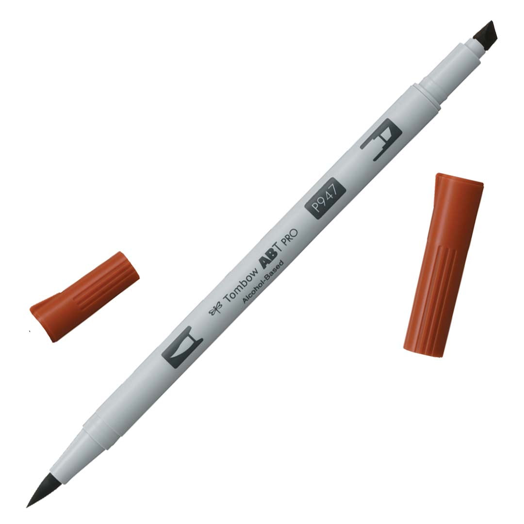 Tombow ABT PRO Alcohol-Based Art Marker - Neutrals - Individuals - P947 - Burnt Sienna by Tombow - K. A. Artist Shop