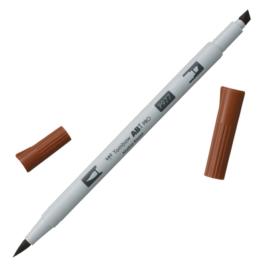 Tombow ABT PRO Alcohol-Based Art Marker - Neutrals - Individuals - P977 - Saddle Brown by Tombow - K. A. Artist Shop
