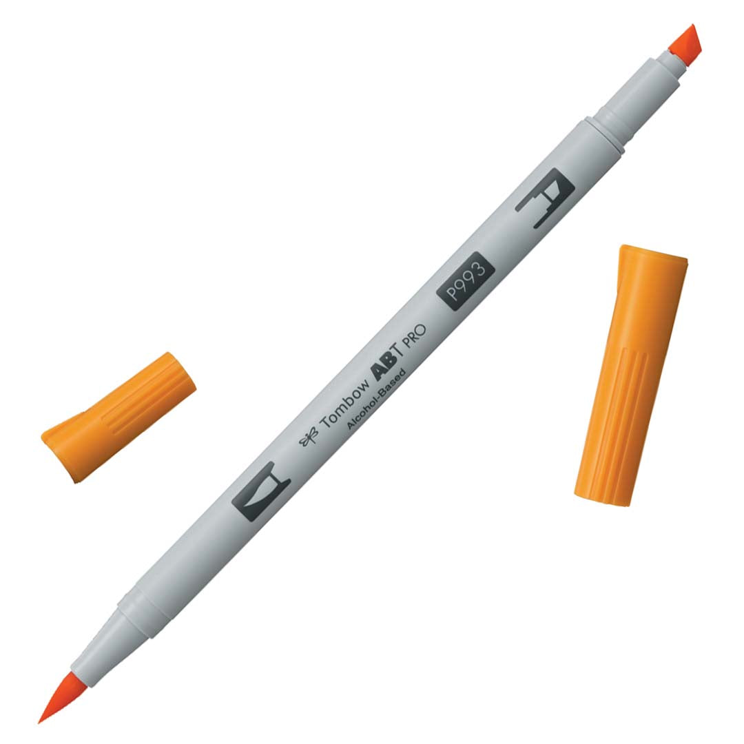 Tombow ABT PRO Alcohol-Based Art Marker - Warms - Individuals - P993 - Chrome Orange by Tombow - K. A. Artist Shop