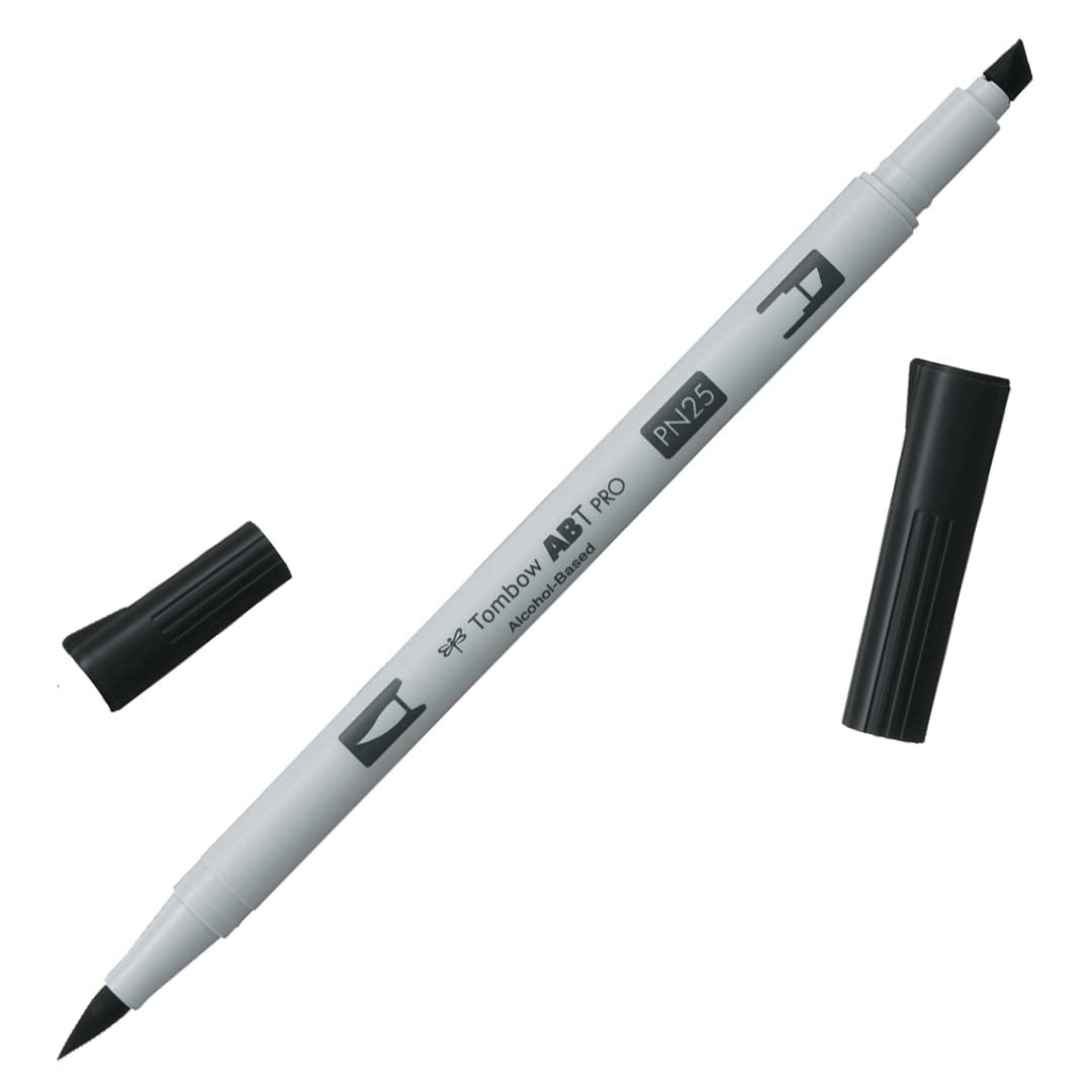 Tombow ABT PRO Alcohol-Based Art Marker - Neutrals - Individuals - PN25 - Lamp Black by Tombow - K. A. Artist Shop