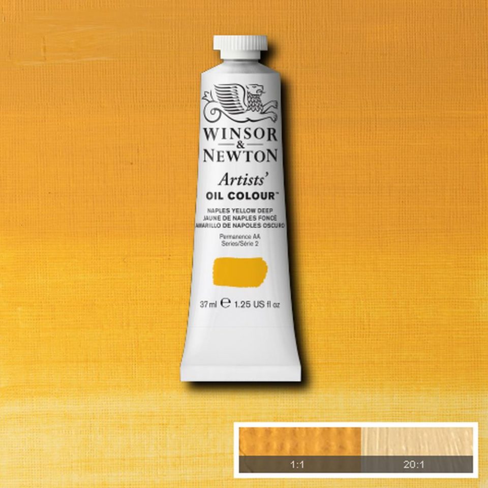 Winsor & Newton Artists Oil Color - 37ml - Naples Yellow Deep by K. A. Artist Shop - K. A. Artist Shop