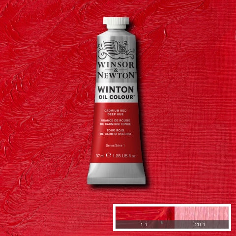 Winsor & Newton Winton Oil Colors - 37ml - Cadmium Red Deep Hue by Winsor & Newton - K. A. Artist Shop
