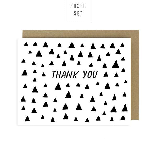 Worthwhile Paper Thank You Triangles - Boxed Set of 6 - by Worthwhile Paper - K. A. Artist Shop