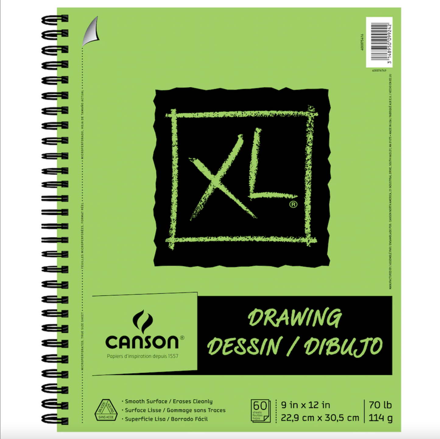 Canson XL Drawing Pad - 9 x 12 inches by Canson - K. A. Artist Shop