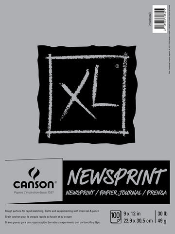 Canson XL Newsprint Pad - 9 x 12 inches - 100 Sheets by Canson - K. A. Artist Shop