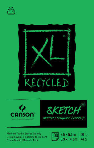 Canson XL Recycled Sketch Pad - 3.5 x 5.5 inches by Canson - K. A. Artist Shop