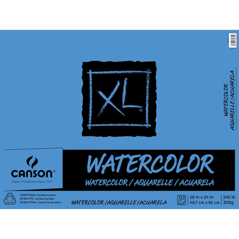 Canson XL Watercolor Pad - 18 x 24 inches by Canson - K. A. Artist Shop