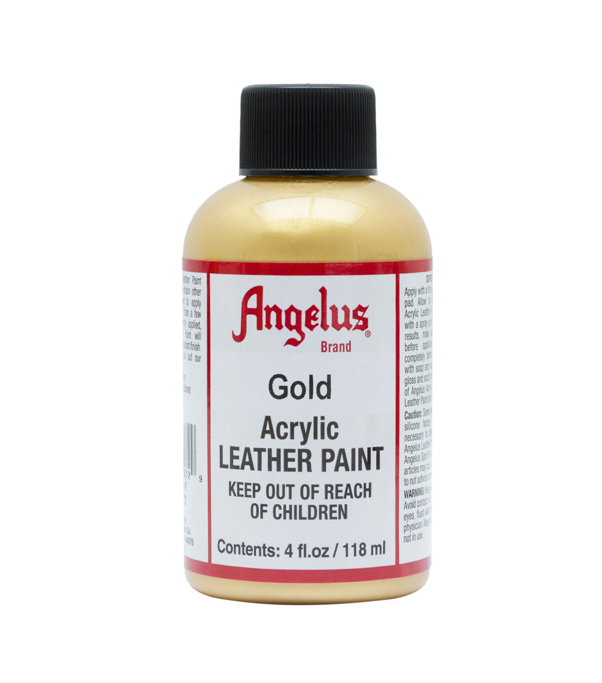 Angelus Acrylic Leather Paint - 4 oz. - Metallic Gold by Angelus - K. A. Artist Shop